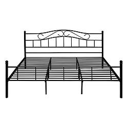 Acheter En.Casa en_casa Cadre de lit double Florenz 180x200 cm - Noir