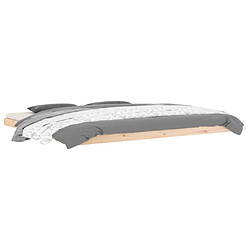 Avis VidaXL Cadre de lit 200x200 cm - Bois massif