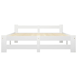 Avis vidaXL Cadre de lit 120x200 cm - Blanc