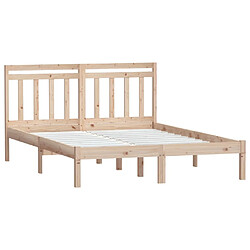 Avis VIDAXL Cadre 135x190 cm - Bois massif