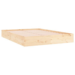 Avis VIDAXL Cadre de Lit Bois Massif - 120x200 cm