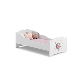 HT MEUBLES Lit enfant ALMENA - Princesse 140x70 cm