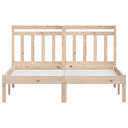 Acheter VIDAXL Cadre 135x190 cm - Bois massif