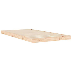 Acheter vidaXL Cadre de lit 100x200 cm bois de pin