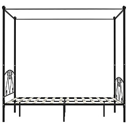 Avis VIDAXL Cadre de lit avec Baldaquin 160x200 cm Noir