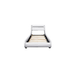 Nuits d'Or Lit avec sommier et LED - Blanc 120x190 cm