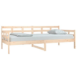 Avis VIDAXL Lit de jour bois de pin 90x200