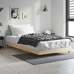 Avis VIDAXL Cadre de lit sans matelas - Chêne sonoma - 100x200 cm