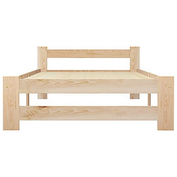 Avis vidaXL Cadre de lit bois de pin 90x200cm