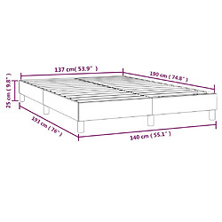 VIDAXL Taupe 140x190 cm pas cher