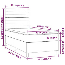 VIDAXL Sommier à lattes - Marron foncé pas cher