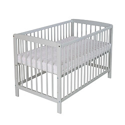 Schardt Lit enfant à barreaux - Gris 60x120 cm