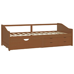 Avis VIDAXL Lit de repos 3 places - Bois de pin massif