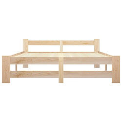 Avis VIDAXL Cadre de lit bois de pin 120x200 cm