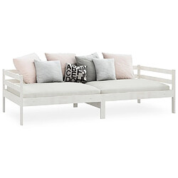 Acheter vidaXL Lit de Jour Multifonctionnel - Blanc - 90x200 cm