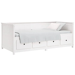 Avis vidaXL Lit de jour Blanc 90x190 cm