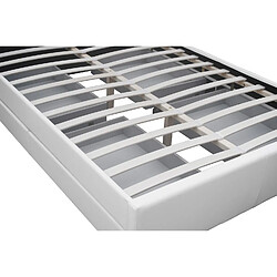 Acheter Concept Usine Lit coffre avec led 160 x 200 cm blanc ENFIELD