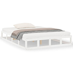 VIDAXL vidaXL Cadre de lit sans matelas 120x190 cm - Bois Blanc