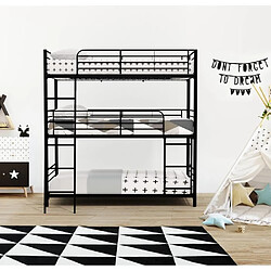 Cstore Trio lits superposés - Métal noir