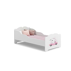 HT MEUBLES Lit enfant ALMENA - Rose