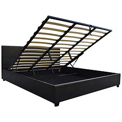 Avis Habitat Et Jardin Lit double avec coffre Carla - 160 x 200 cm - Noir