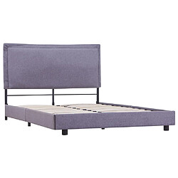 vidaXL Cadre de lit sans matelas – Gris clair – 140x200 cm