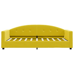 Avis vidaXL Lit de Repos - Velours Jaune