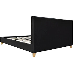 Acheter Habitat Et Jardin Lit Emmy - 180 x 200 cm - Gris foncé