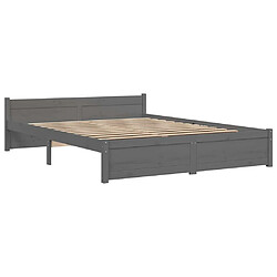 Avis vidaXL Gris Bois
