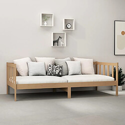 Avis vidaXL Lit de repos avec matelas - Bois de pin 90x200 cm