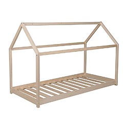 Le Quai Des Affaires Lit cabane PANDA 90x190 + 1 sommier / Naturel