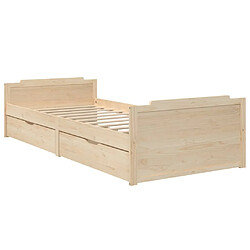 Avis Vidaxl VIDA XL Cadre de lit pin massif - 90x200 cm