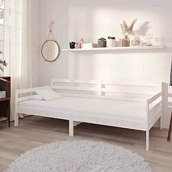 vidaXL Lit de repos - Blanc 90x200 cm