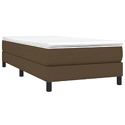 Avis vidaXL 90x190 cm - Marron foncé