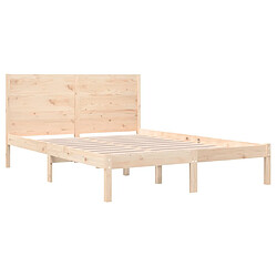 Acheter VIDAXL Cadre de lit - Bois massif