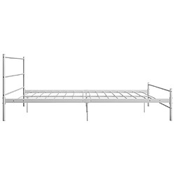 Acheter vidaXL Cadre de lit sans matelas - Métal blanc