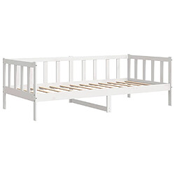 Avis vidaXL Blanc 90x200 cm