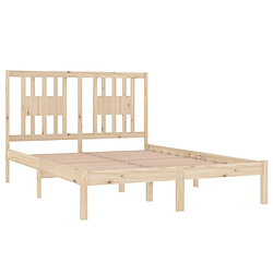 Acheter VIDAXL Cadre de lit - Bois Massif 135x190 cm