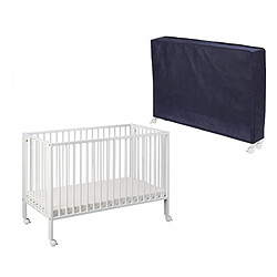 Tissi Lit pliable 120x60 cm - Blanc