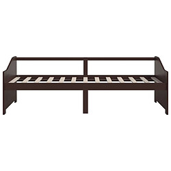 Acheter VidaXL Lit de repos 90x200 cm - Marron foncé