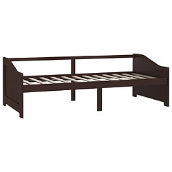 Avis VidaXL Lit de repos 90x200 cm - Marron foncé