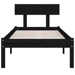 Acheter vidaXL Cadre de lit - Noir