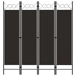 VidaXL Cloison de séparation 4 panneaux - Marron