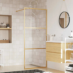 vidaXL Paroi de douche - 80x195 cm - Doré