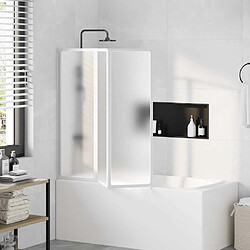 vidaXL Pare baignoire 3 Volets