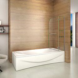Pare baignoire 100x140 cm pivotante - Générique