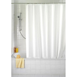 Wenko Rideau de douche Uni White 180x200 cm