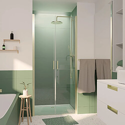 AURLANE Porte de douche pivotante 90 cm