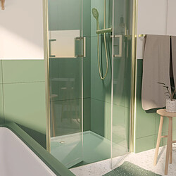 AURLANE Porte de douche pivotante 90 cm