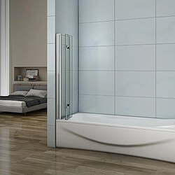 Pare-baignoire 1300x1400x6mm à 3 volets pliants
